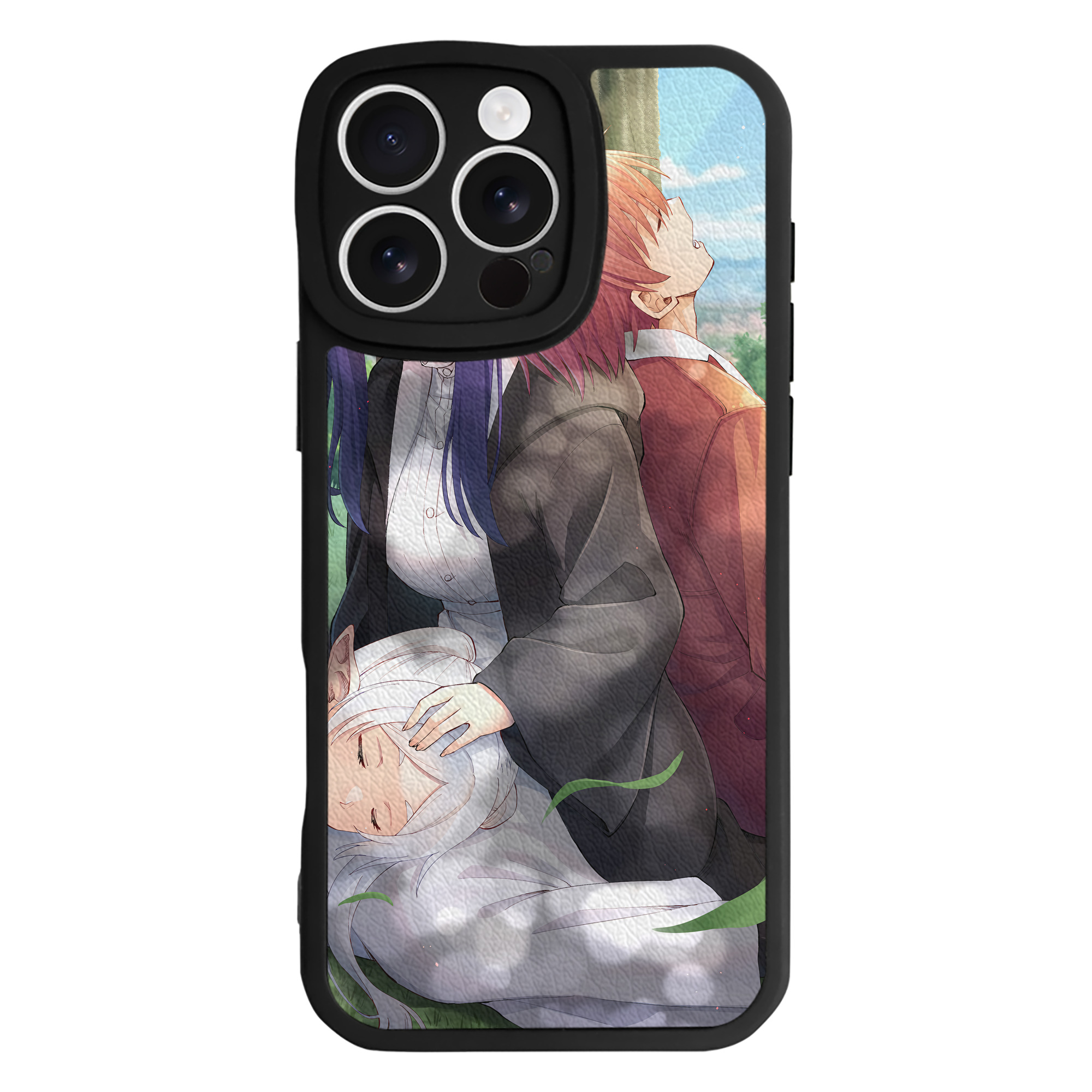 （画像用） 葬送のフリーレン Frieren 【iPhone 16シリーズ対応】シリコンスマホケース（レザー調） 材質：シリコン